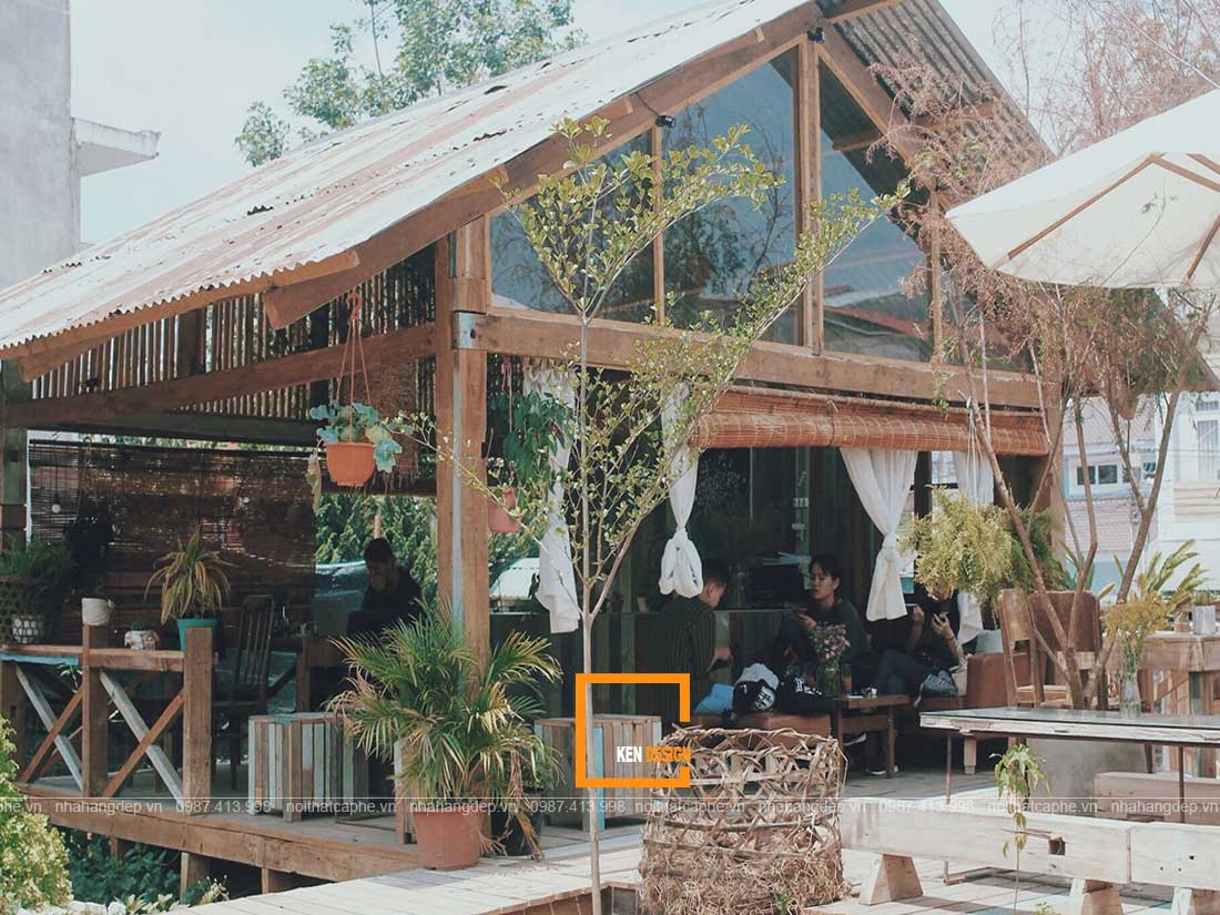 thi công quán cafe sân vườn